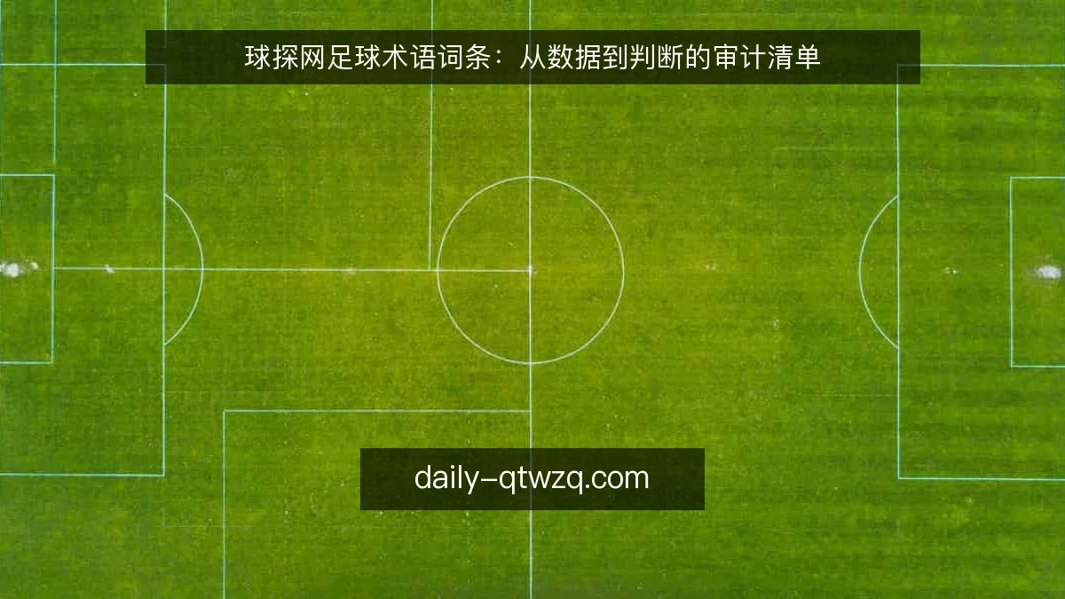 球探网足球术语词条：从数据到判断的审计清单